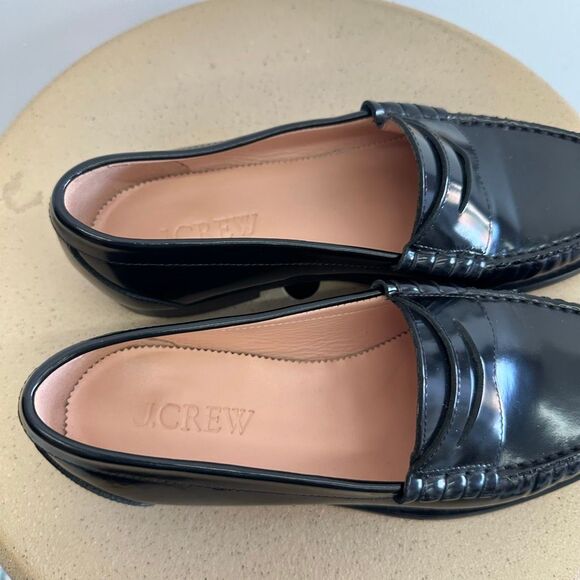 J. Crew Women’s Winona Leather Pinch Penny Loafer - Picture 9 of 14